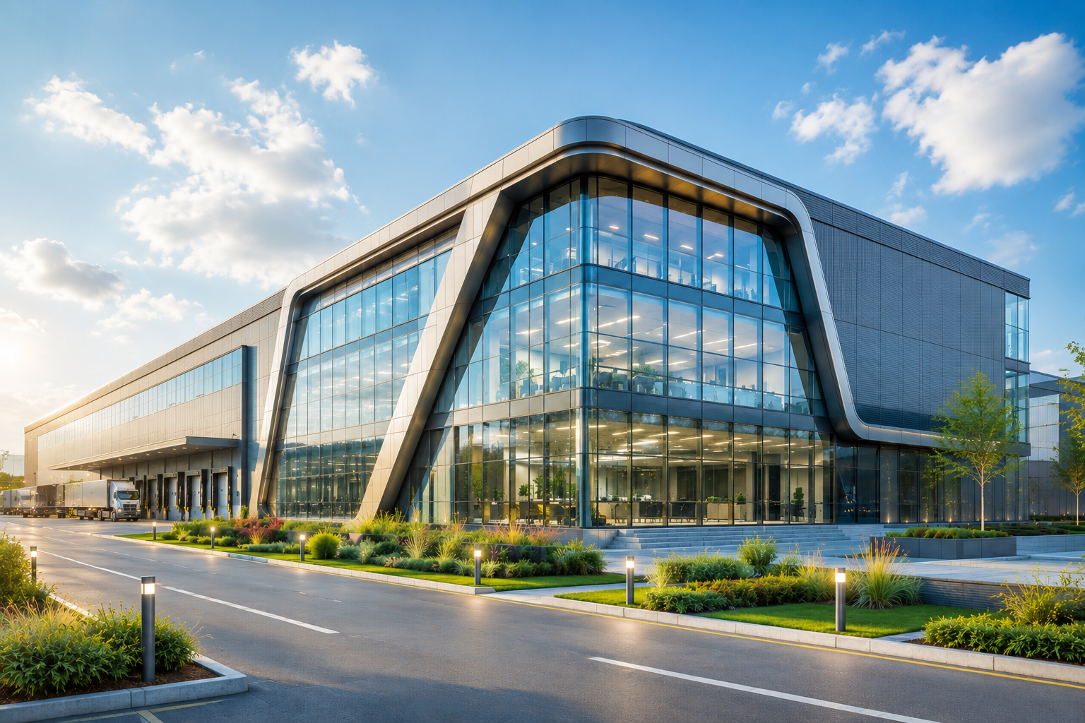 Modern construction project