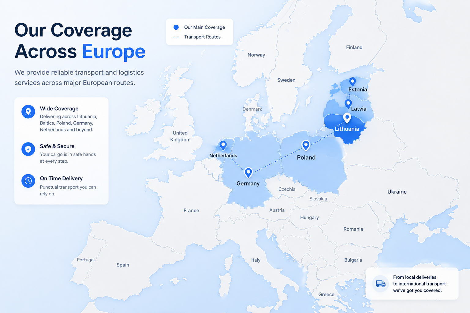 European Transport Coverage